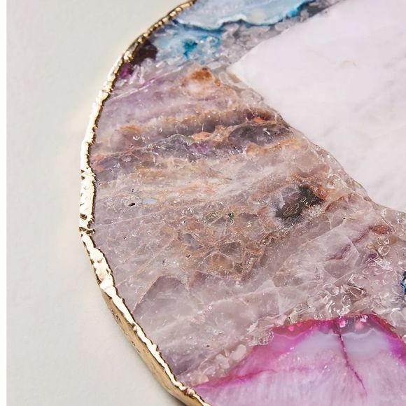 Anthropologie Composite Agate Cheese Platter Board - Picture 3 of 7